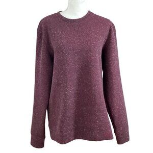 CLUB MONACO MEN'S BURGUNDY CREWNECK SWEATSHIRT SWEATER - M
